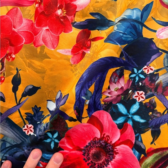 Vibrant Floral Midi Skirt - Picture 2 of 3